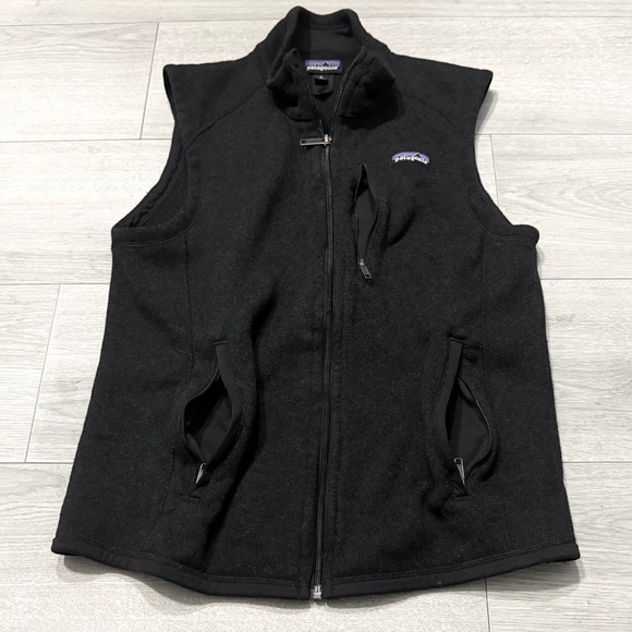 Patagonia Mens Better Sweater Black Fleece Vest Size Medium - Picture 12 of 16